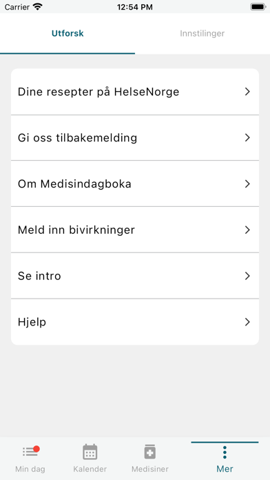 Medisindagboka Screenshot
