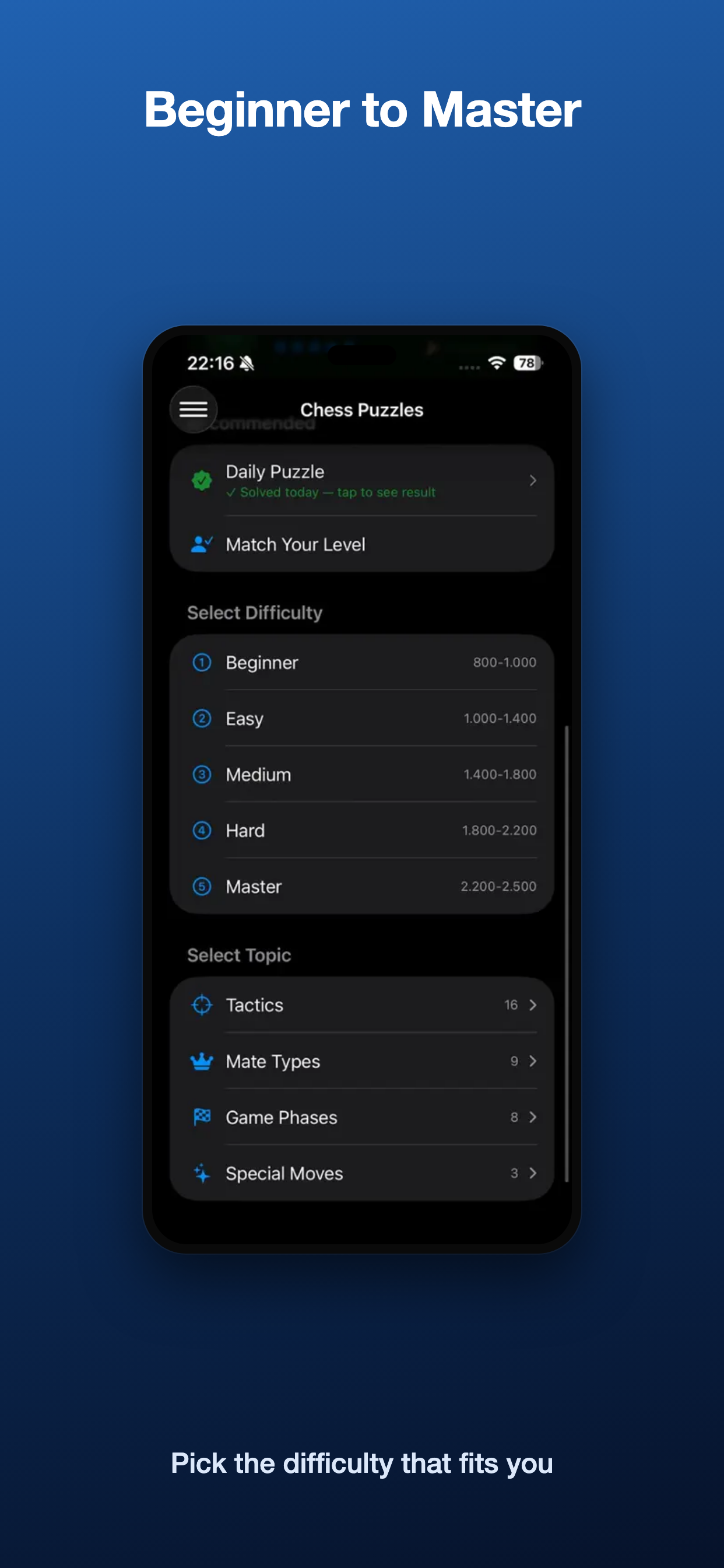 Chess Puzzles Trainer