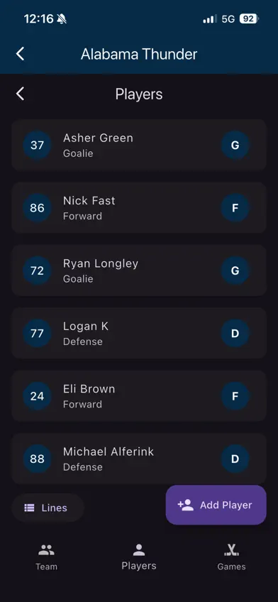 GoalieDad Tracker screenshot 2