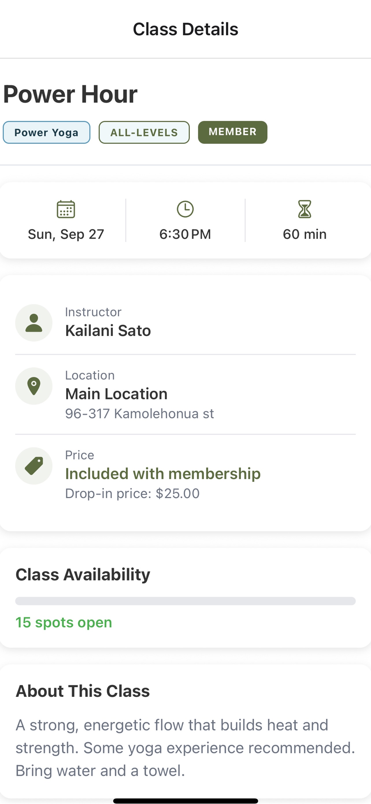 Screenshot 3 of Anywhere Yoga Connect