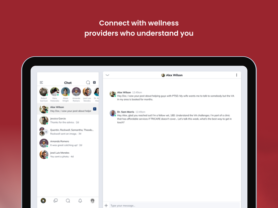 Heroes Wellness Collective iPad screenshot 6 - Social Networking app