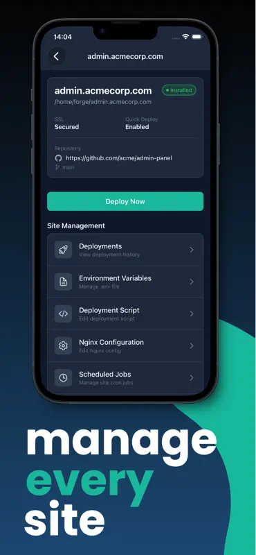 Anvil for Laravel Forge screenshot 3 of 5