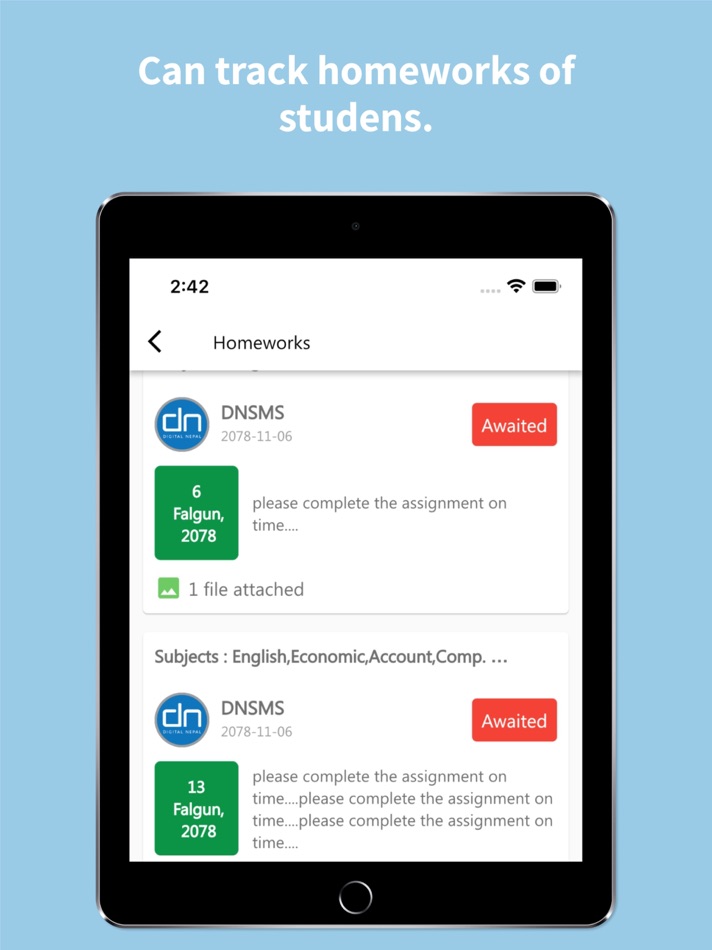 #7. Apex Life School (iOS) Podle: E-Digital Nepal