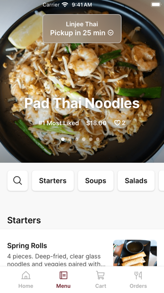 Linjee Thai iPhone screenshot 2 - Food & Drink app
