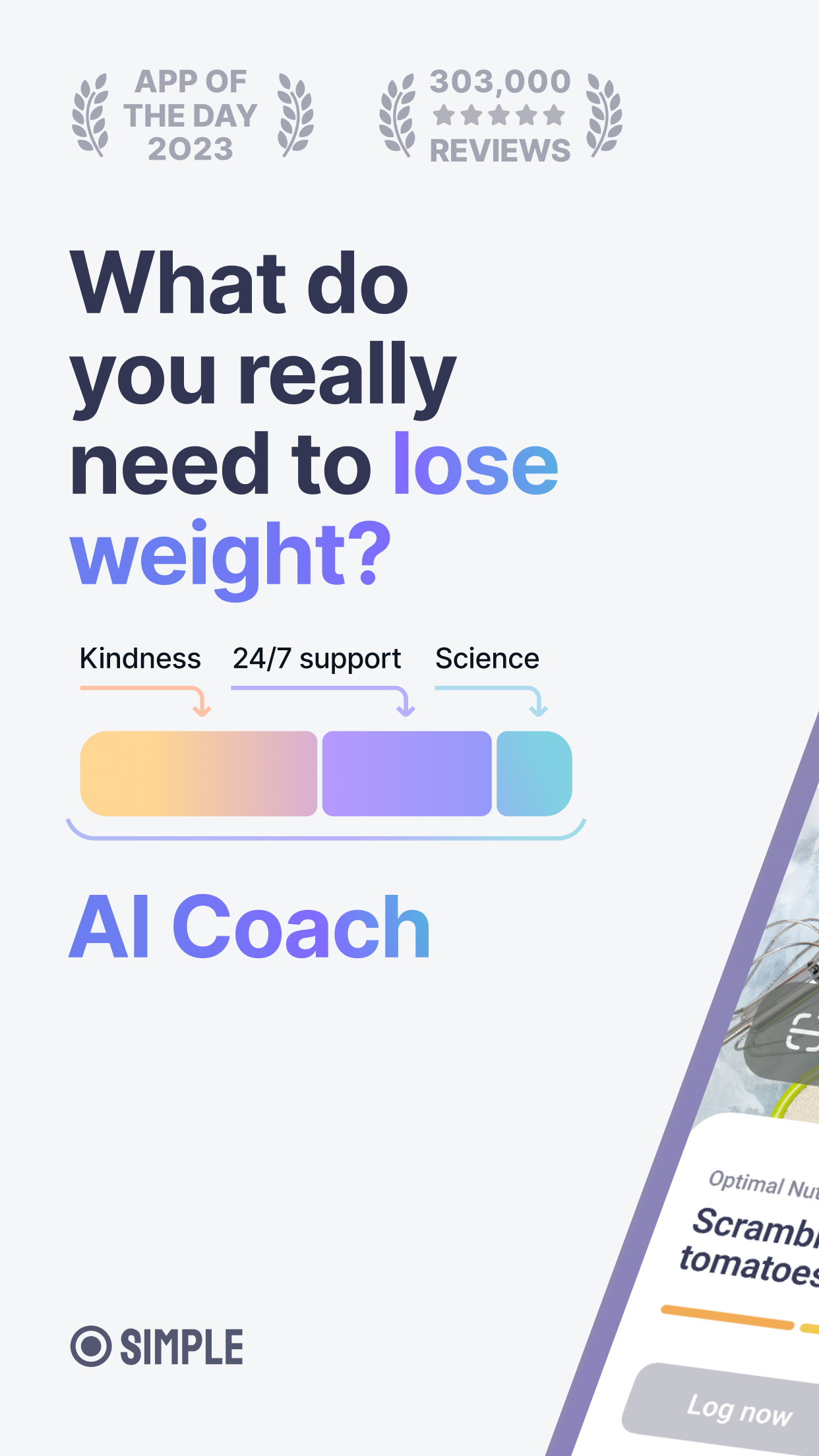 Simple: Weight Loss Coach screenshot 1