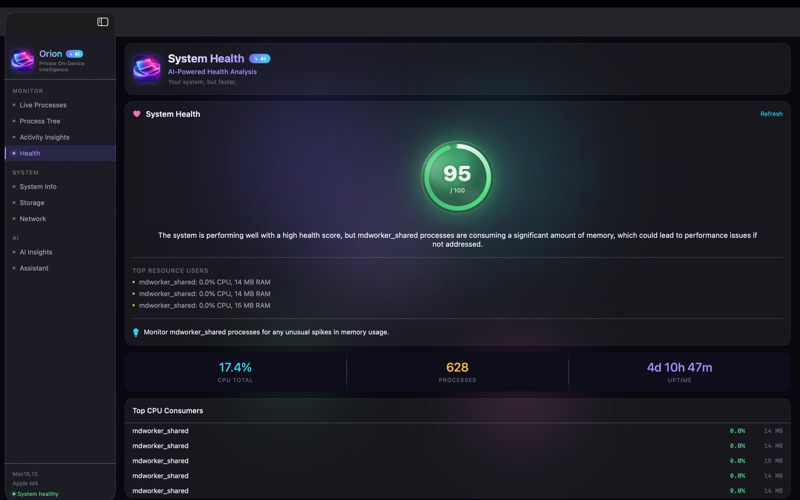 OrionProcessExplorer screenshot