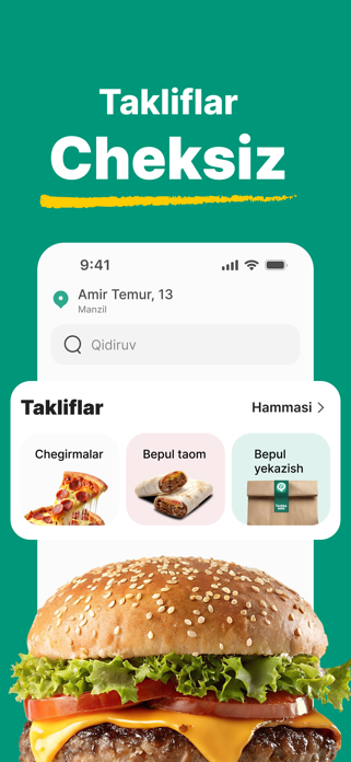 Tochka Eats: Taom yetkazish Screenshot 2 of 5
