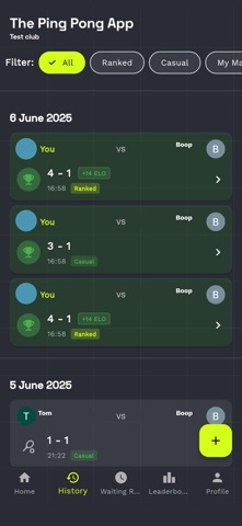 The Ping Pong App Screenshot 3 of 3