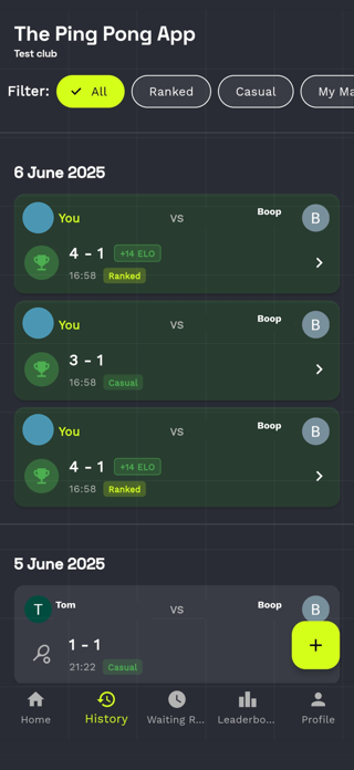 The Ping Pong App Screenshot 3 of 3