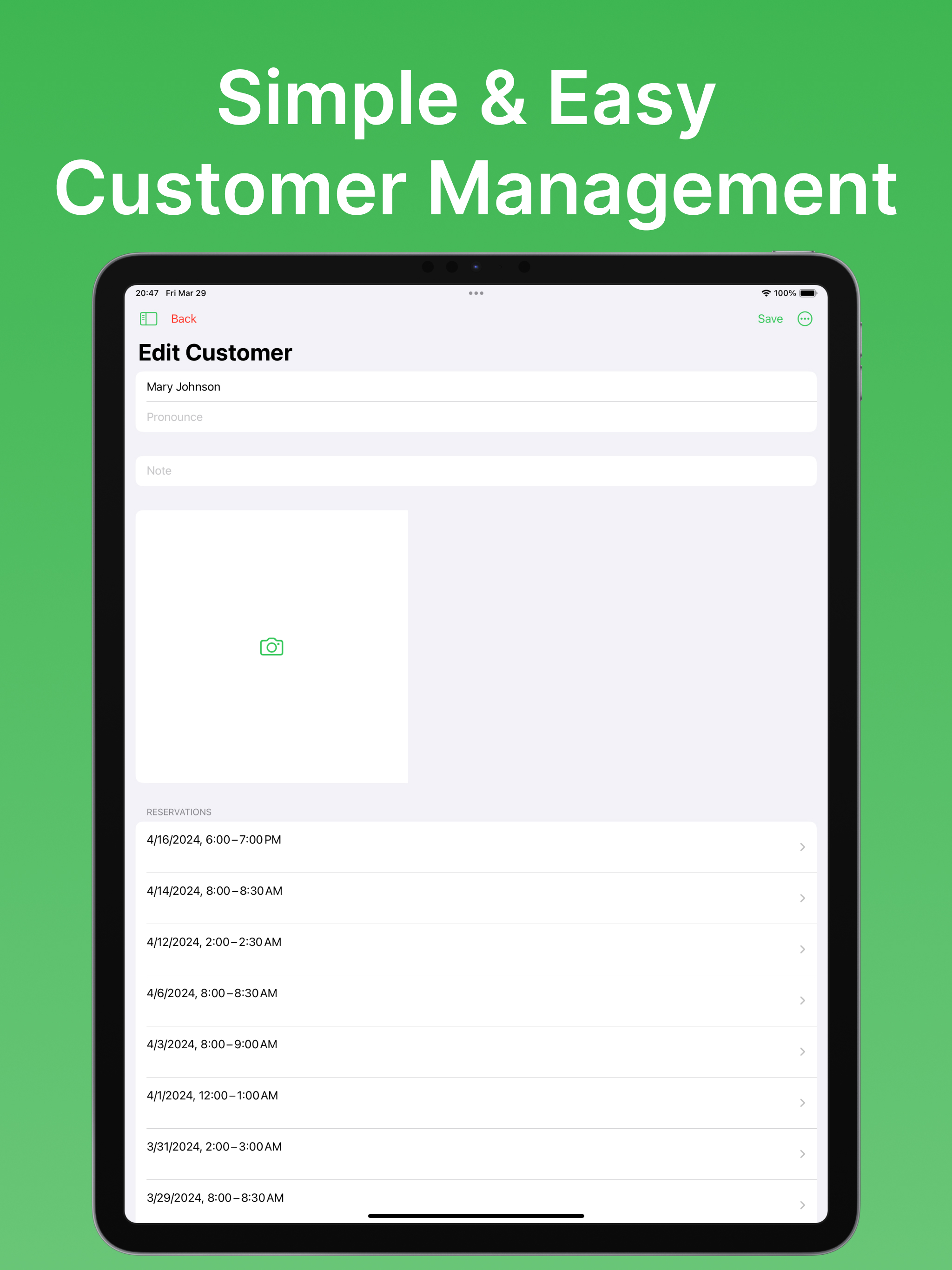 Simple Reservation Manager
