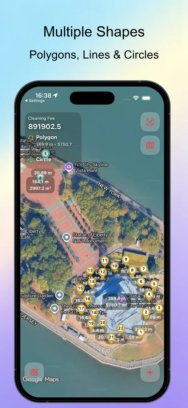 Screenshot #3 pour Planimeter Pro for map measure