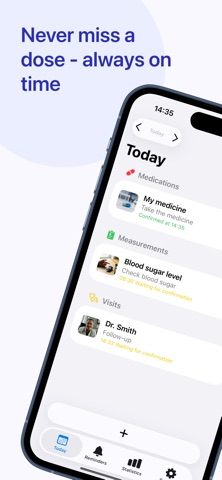 timeTo: Health & Med Tracker iPhone screenshot