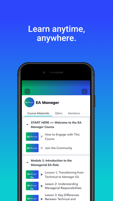 The EA Institute Screenshot