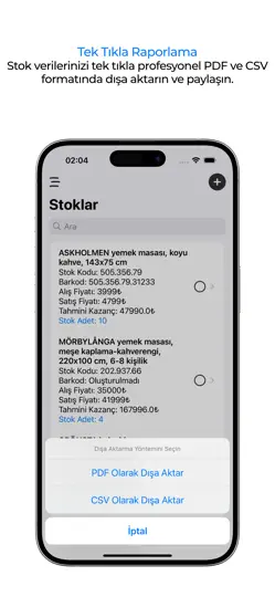 Cuspart: Stok Takibi iPhone Ekran Görüntüsü 5