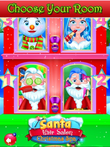 Santa Hair Game For Christmas iPad screenshot
