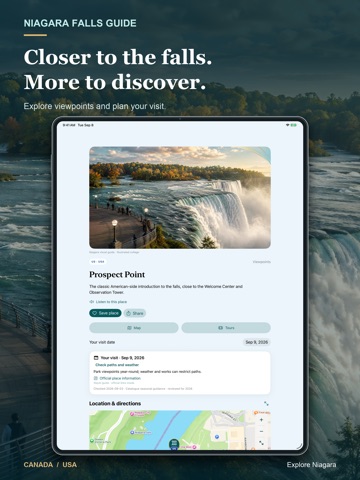 Niagara-Falls Guide & Transit iPad screenshot