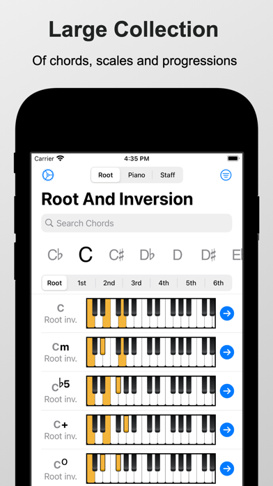 Screenshot #1 pour Piano Chords and Scales