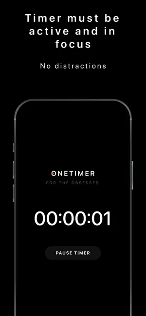 OneTimer - Focus App screenshot 2