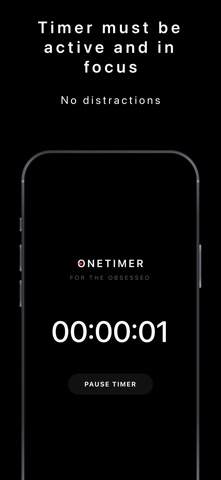 OneTimer - Focus App screenshot