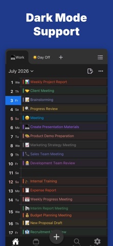 Vertical Calendar - Planner Screenshot 3 of 8