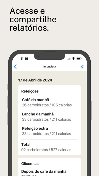 Contagem de Carboidratos - SBD Screenshot