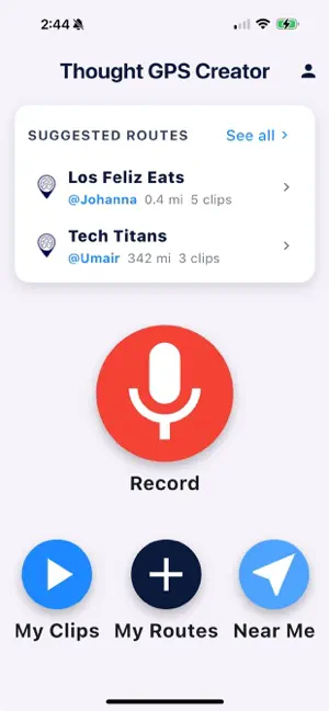 Thought GPS Creator screenshot 1