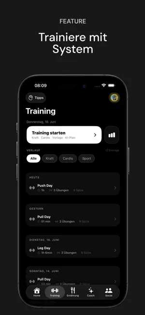 myAthletics screenshot 2