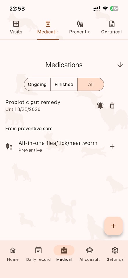 wanote - Dog Health Record screenshot 3