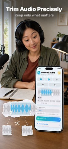 MP3 WAV M4A Audio Converter iPhone screenshot