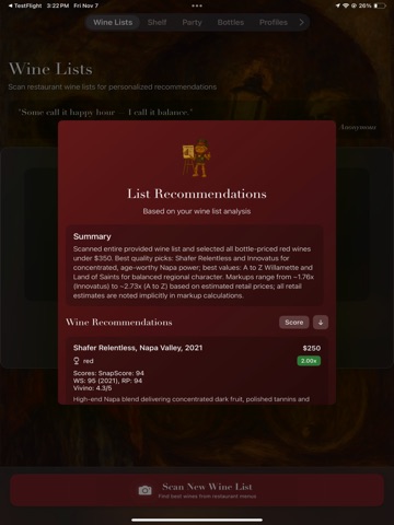 SommSnap Wine AI ipad screenshot 3