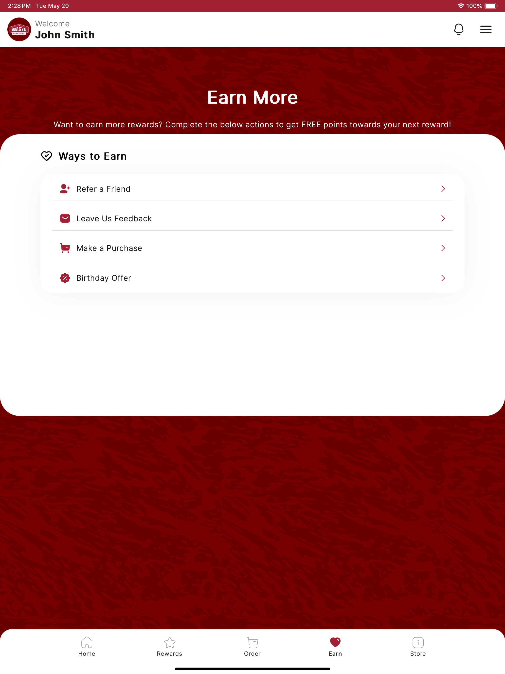 Wagyu Meat and Grill Rewards