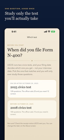 US Citizenship Exam 2026 iPhone screenshot