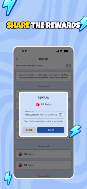 Dreams Rewards - Rolls Rewards screenshot 3