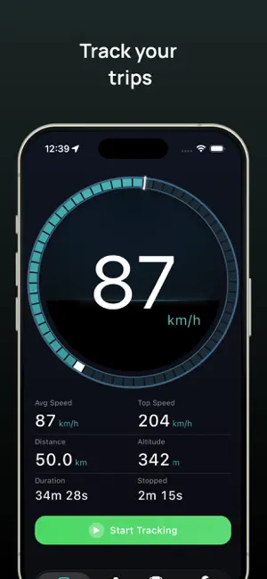 TripRank - Speed Tracker iPhone screenshot 1