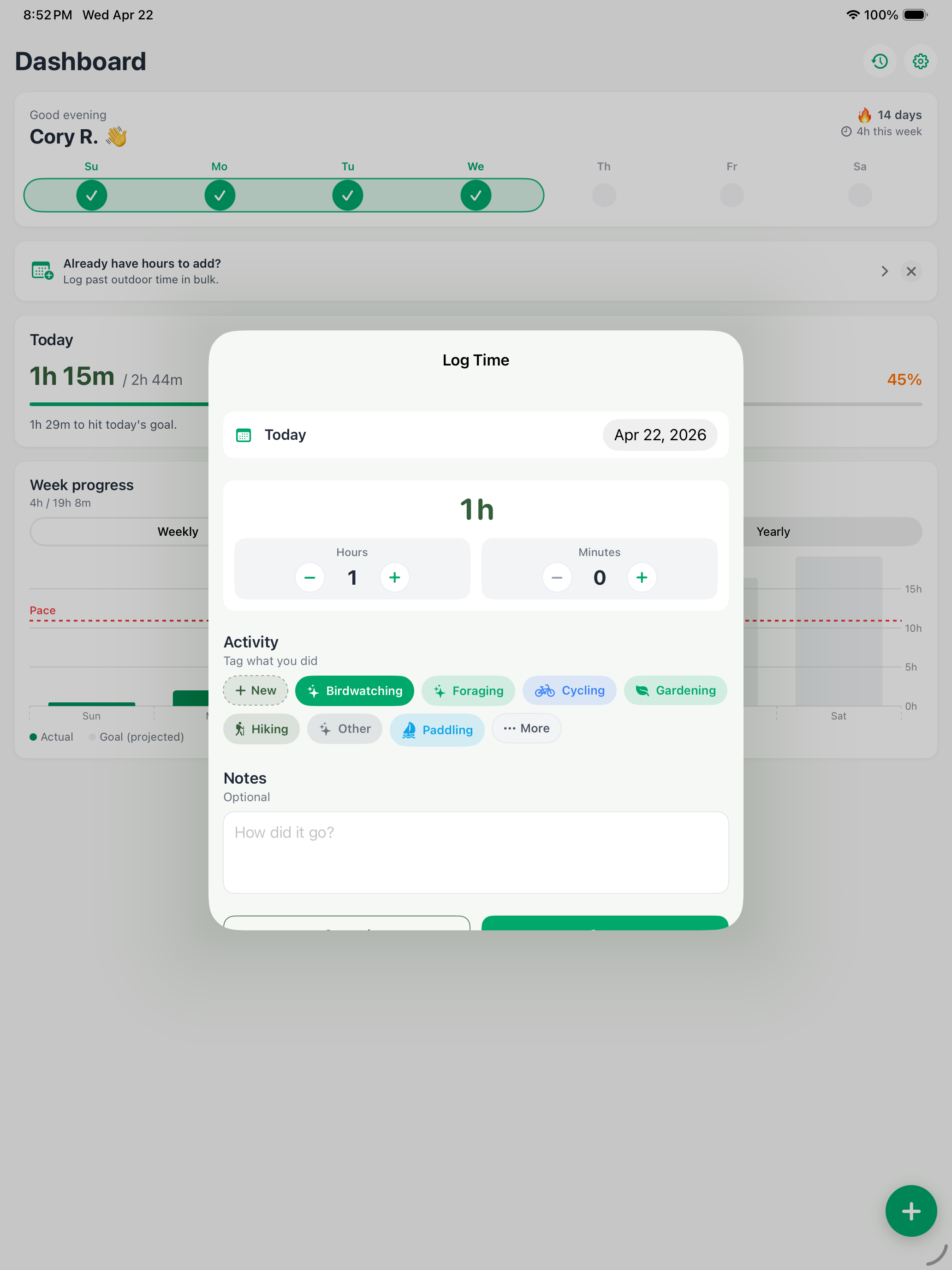 Green Time Tracker screenshot 10
