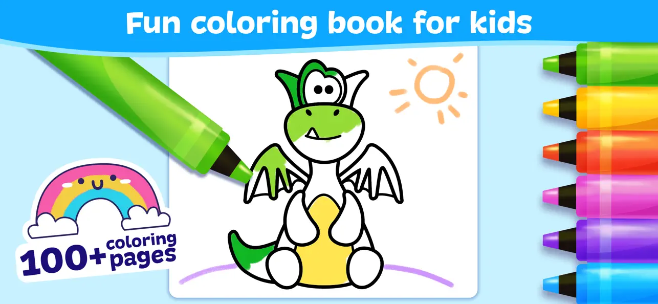 #1. Coloring Book: Kids Games (iOS) Tekijänä: Amaya Soft MChJ