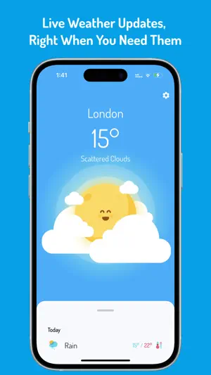 Cloudy - Cute Animated Weather screenshot 3