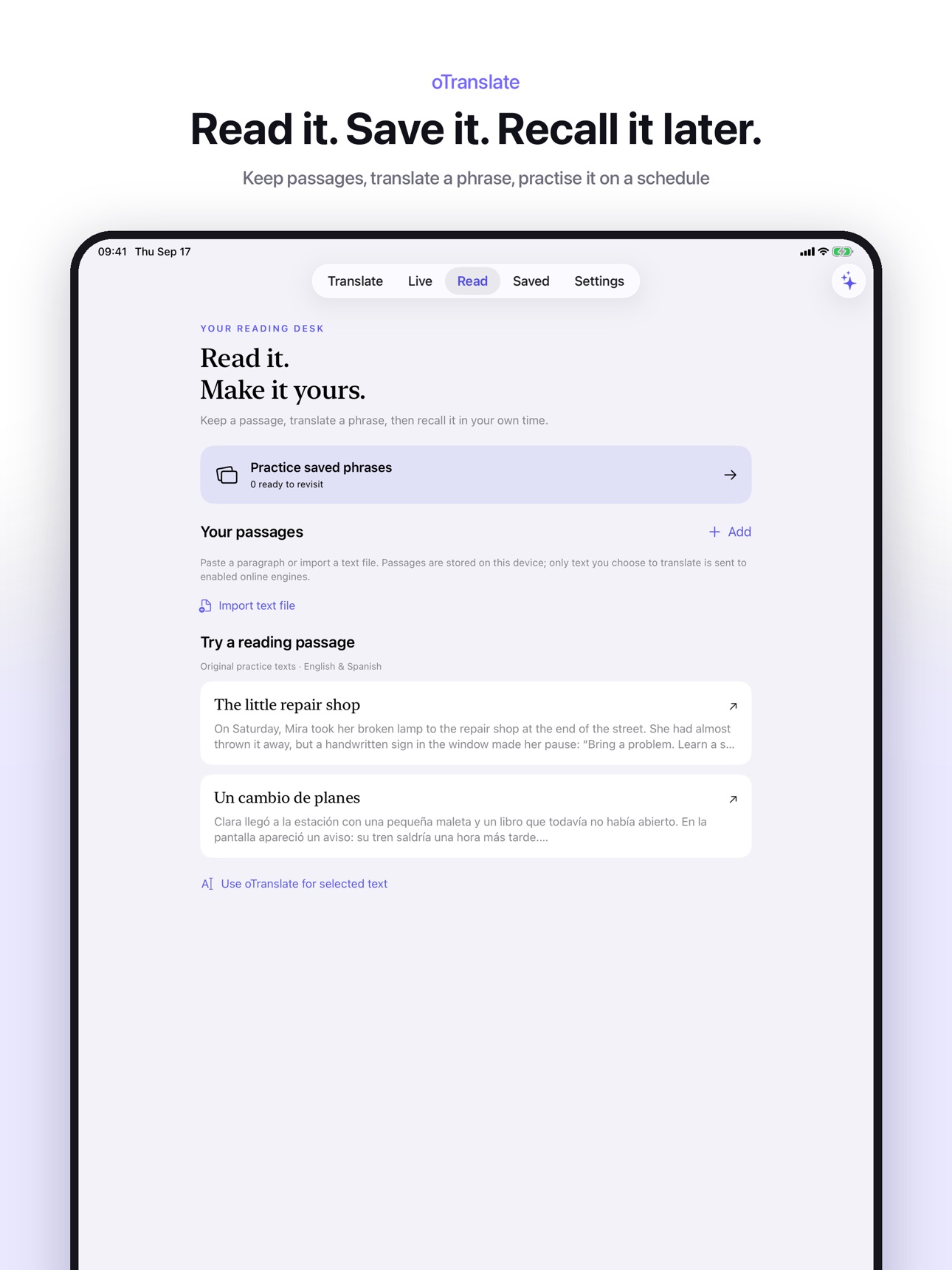 Screenshot 7 of oTranslate: Read & Translate