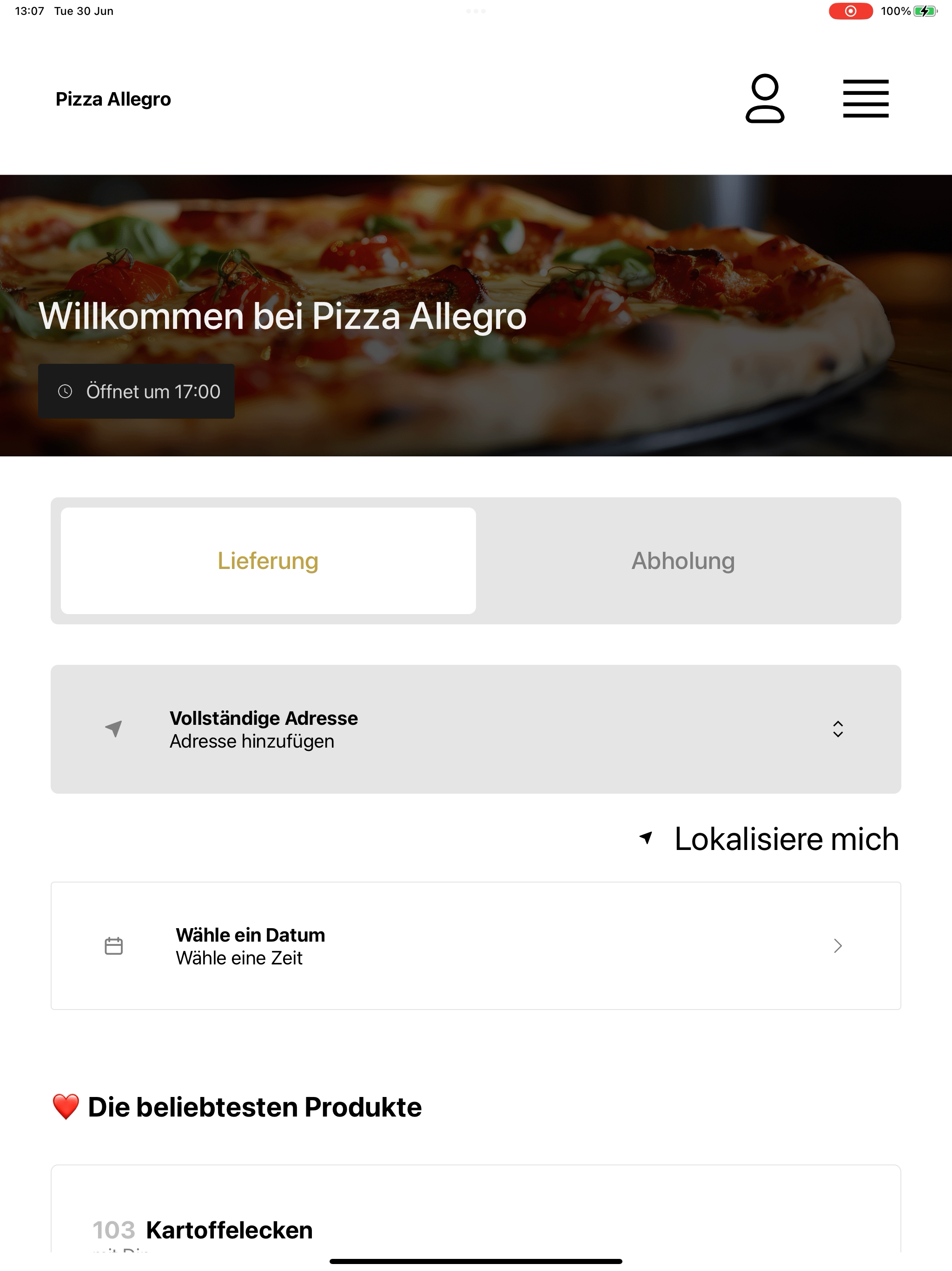 Pizza Allegro