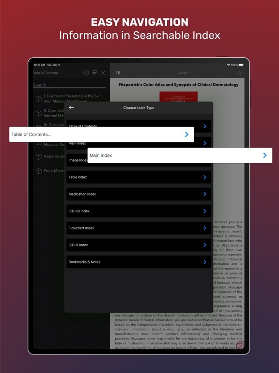 Fitzpatrick's Color Atlas iPad screenshot 6 - Medical app