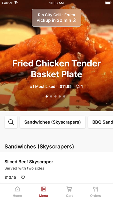 Rib City To Go iPhone screenshot 2 - Food & Drink app