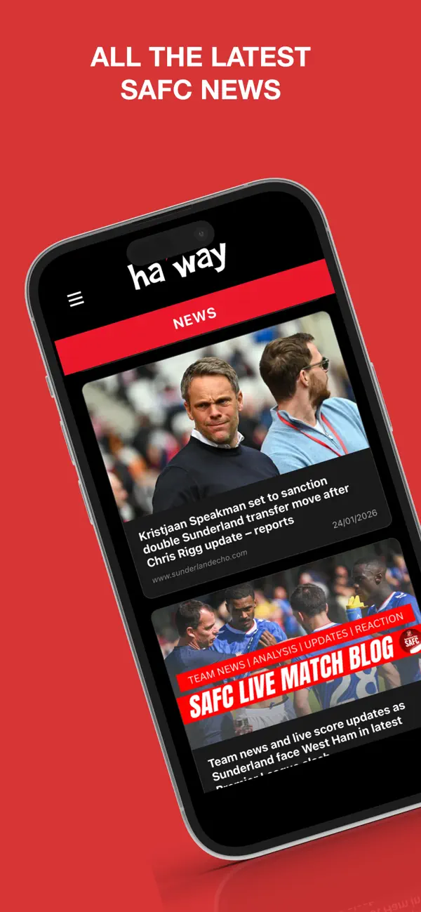 Screenshot #1 pour Ha’way - Sunderland AFC News
