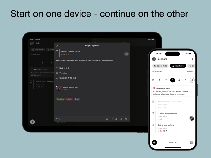 Next - Task management