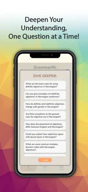 Grammarific: Norwegian Grammar screenshot 4
