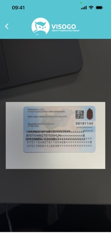 VisoGo (eID document reader) screenshot