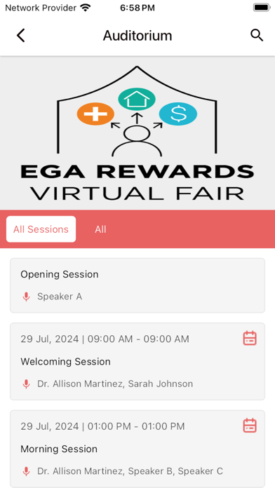 EGA Rewards Screenshot