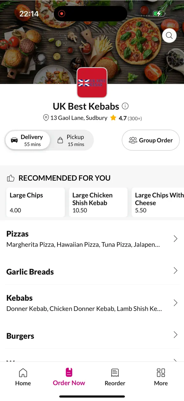 Screenshot #2 pour UK Best Kebabs