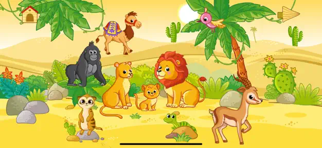 Flashcards animal games kids 动物闪卡游戏应用截图