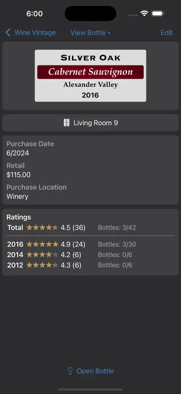 Bottles - Wine Cellar Manager screenshot 4 of 7