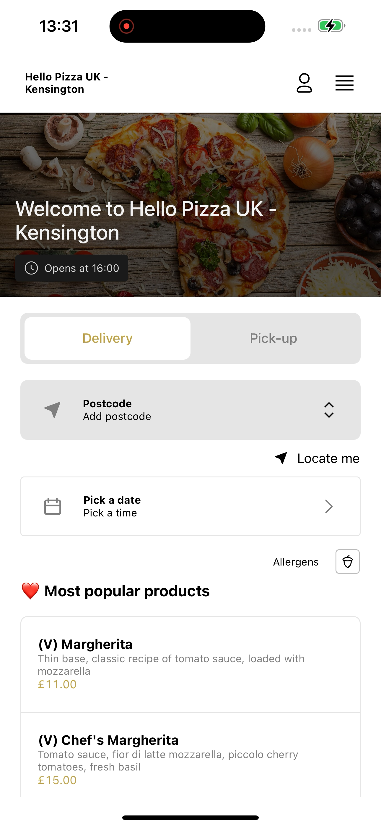 Hello Pizza UK screenshot 5